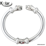 BRACCIALE TUBO CON TESTE PANTERA